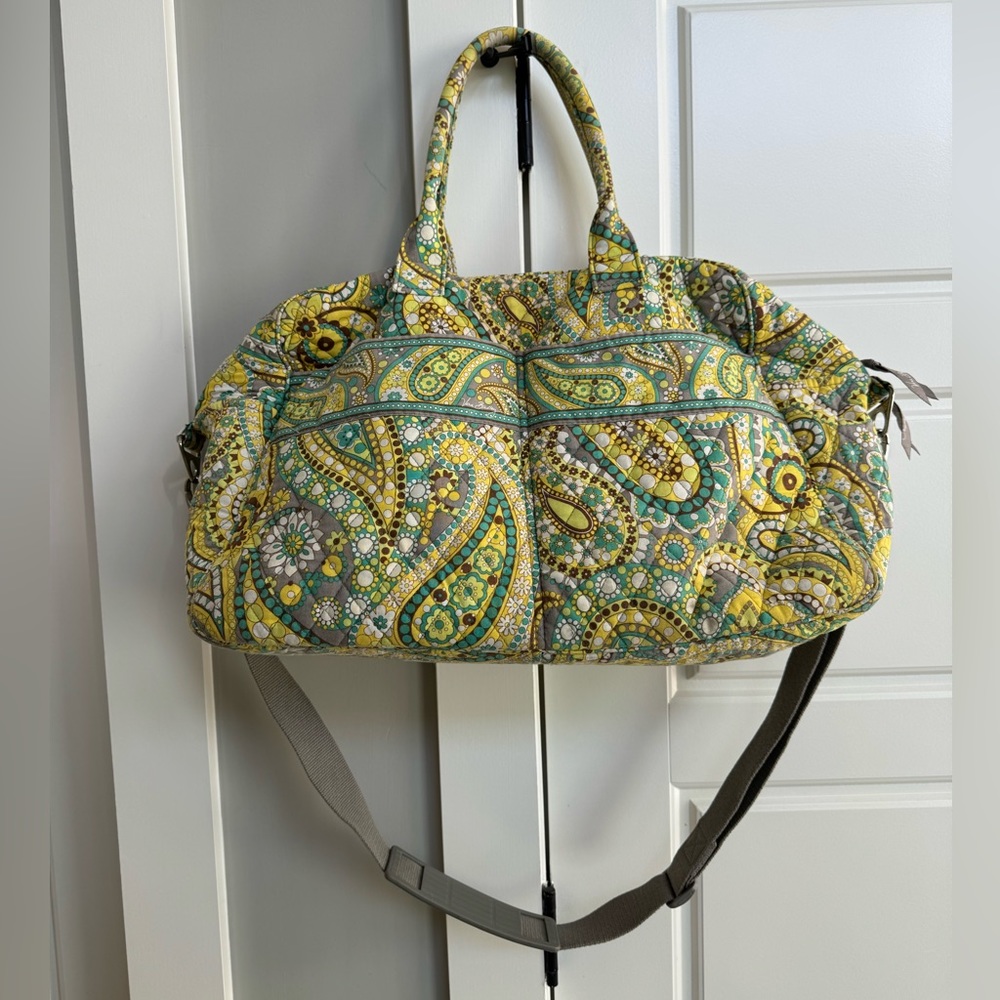 Vera Bradley Weekender Duffel Bag in Lemon Parfait - RETIRED/RARE